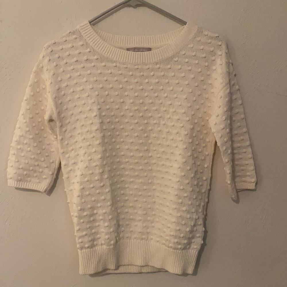 Banana republic polka dot- embroidered sweater